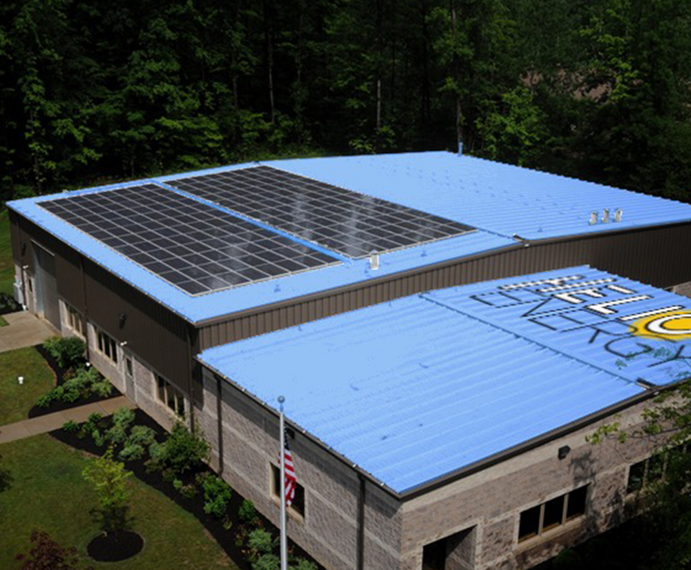 32.6 kW System – Designed for the office space of this electronics manufacturer in Cape Cod, MA